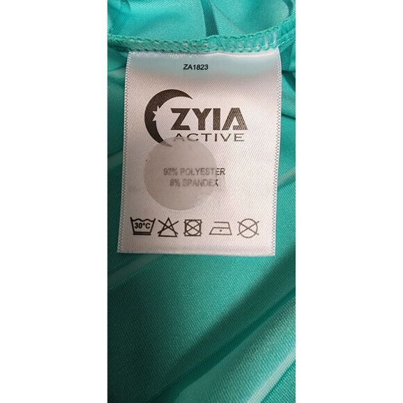 Zyia Active Mesh Convertible Racerback Workout Top Size XL Color Teal NWT - Picture 9 of 9